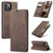 Cracedily for iPhone 13 Case, Wallet Case Flip Leather with Card Holder Magnetic Closure Shockproof Kickstand Protective Phone Cases Cover for iPhone 13, Coffee