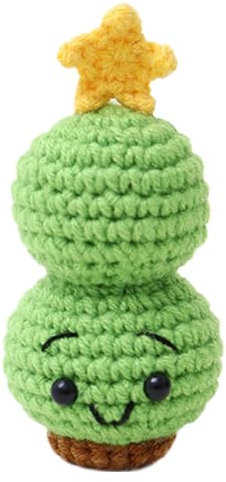 Positive Häkelpuppe Weihnachtsspielzeug Handmade Emotional Support Knitted Knitted Potato Doll, Niedliche Tiere Kreative Gestrickte Haltekarte Weihnachten Positive Häkelpuppe Für Freund