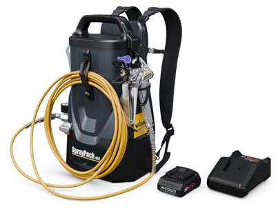 WAGNER Spruzzatore airless ricaricabile SprayPack 18V, lo spruzzatore airless senza fili per finiture perfette *batteria e caricabatterie inclusi*