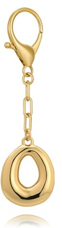 LILIE&WHITE Schlüsselanhänger mit Buchstaben O, Elegantes Design in Gold, Farbtreu & Langlebig, Personalisierte Geschenkidee für Geburtstag, Jahrestag und besondere Anlässe