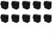 10PCS Heizblock Silikonsocke für Anycubic für Kobra 2 für 3D-Drucker, hitzebeständig bis 260°C, Schutzhülle für Heizblock, langlebige Isolierung, Schwarz