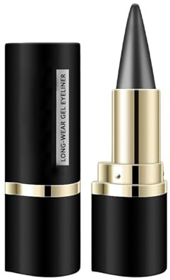 Gel Eyeliner Stift Matt Weiß, Wasserdicht Creme Eyeliner Wischfester, Schnell Trocknende Glatte Textur Lidstrich Stift, Stick Pencil Long Lasting Tattoo für Augen Make-Up (BROWN)