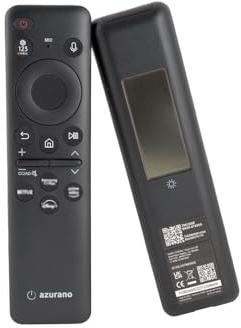 azurano Fernbedienung für Samsung BN59-01455E BN59-01455A TM2360E | Bluetooth USB-C Solar Sprachsteuerung Streaming-Tasten