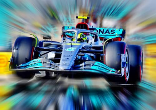 CALVENDO Poster 59,4 x 42,0 cm Querformat Lewis Hamilton, Brite, siebenmaliger Weltmeister der Formel 1| Bilder, Kunstdruck, Wandbild, Wanddeko, Prints ohne Rahmen