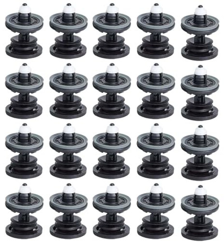 20 Pieces Car Interior Door Card Trim Clips Transporter Door Card Top Panel Fixing Bolt Fasteners Mounting Clamp Plastic Buckle Bumper Cover Clip Kit Retainer For Car Boots Interior Doors Trim Panels