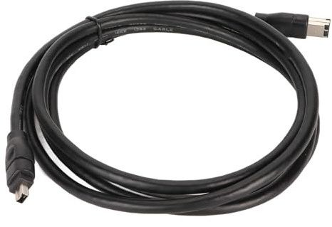 POENVFPO Cable Firewire DV de Alto Rendimiento Cable Plug and Play IEEE1394 de 6 Pines a 4 Pines para Cámaras JVC de 5,9 Pies
