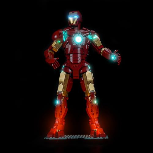 Light Kit Compatible with Lego 76344 Iron Man Mark 3 Collectors' Edition | (No Model) Decoration Lighting Set, Easy Install, Stable Lights, Enhanced Display, Ideal Festival Gifts