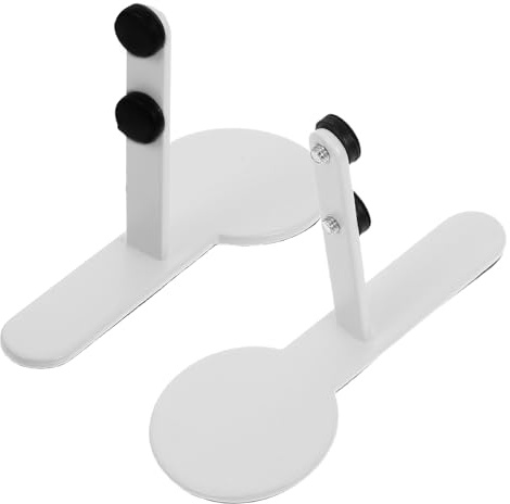 FOYTOKI 2pcs Pied de Fixation en Fer Blanc pour Panneau Perforé de Table, Accessoires D'installation Polyvalents pour Bureau, Optimisation D'espace et Organisation