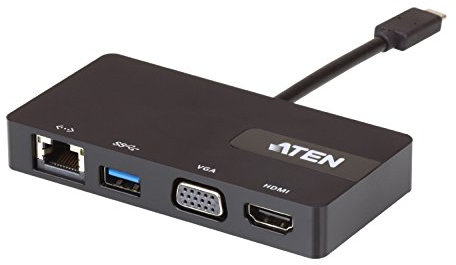 ATEN UH3232 USB-C Multiport Mini Dock Noir
