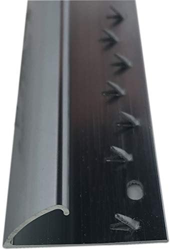 Grandismo® Carpet to Vinyl Flooring or Doorway Trim - Metal Plate Strip Threshold Doorbar - Grey Colour