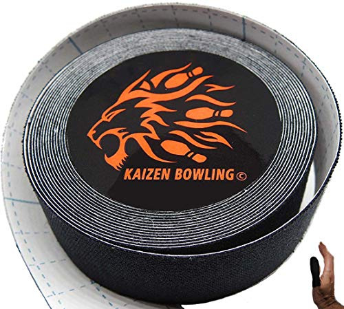 Bowling Tape - Protective Fitting Thumb & Finger Tape - Tenpin Bowling Accessories For Thumb Protection (Black/Red/Blue/Natural)