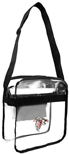 Littlearth NFL Atlanta Falcons Durchsichtige Tragetasche, Blumenmuster, 12-inches by 6-