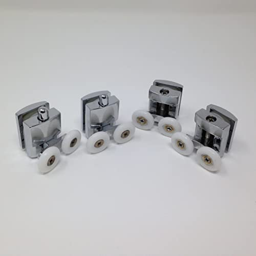 8 Cuscinetti rotelline per box doccia ricambio - Diametro ruota 21 mm spessore 0.5 mm.
