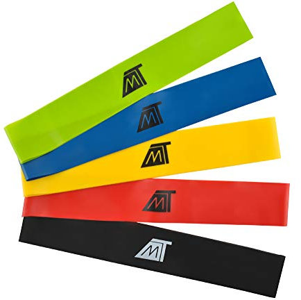 ISO TRADE Set mit 5 elastischen Schlaufen für Entwicklungsübungen, Zubehör, Erwachsene, Unisex, Mehrfarbig (Mehrfarbig), Einheitsgröße