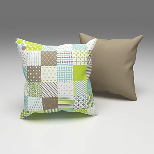 Eren Home Kissen, Mehrfarbig, 43 x 43 cm