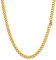 PROSTEEL Herren 76cm lang Kette 4,8mm massiv 18k vergoldet Panzerkette kubannische Gliederkette für Jungen Männer Hip Hop Stil Modeschmuck für Geburtstag Party Link Chain Necklace