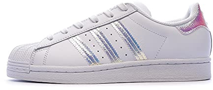adidas Superstar J, Scarpe da Ginnastica Basse Bambini e ragazzi, Bianco, 38 EU