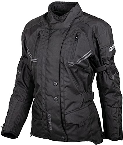 gms Taylor Damen Motorrad Textiljacke, schwarz, L