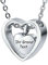 Beydodo Urnen Anhänger Kette für Asche Edelstahl, Halskette Personalisiert Damen mit Gravur Doppelte Herzen Anhänger zum Befülle Asche Kette 60CM Silber