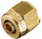 Raccord PER droit avec écrou libre à compression laiton F 15 x 21 pour tube