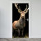 Estika Türtapete selbstklebend - Hirsch - 95x205 cm - Einem Bogen Türposter, Tiere Türaufkleber, Aufkleber PVC Folie, Klebefolie für türen, Tür tattoo, Modern decoration
