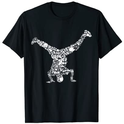 Breakdance Breakdancer Herren Kinder Jungen T-Shirt
