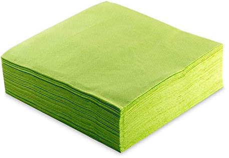 Morigami, Serviette in Standardgröße, 1/4-Spitze, 200 Servietten, Kiwi