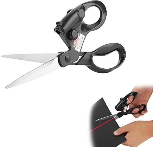 Professionelle Geführte Schere, Schneiderschere für Dicke Stoffe, 8,5 Zoll aus Edelstahl, Schneiden von Stoff, Kleidung, Textilien, Leder, Jeans, Nähen & Ändern