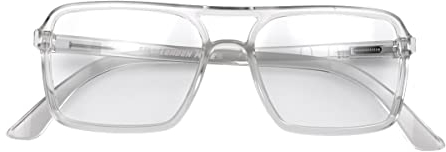 LONDON MOLE Brillen | Spy Lesebrille | Rechteckige Gläser | Coole Leser | Designer-Brille | Herren/Damen-Lesebrille | Unisex | Federscharniere