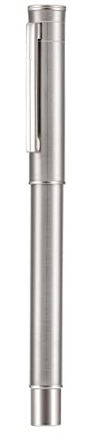 erofa Hongdian 1861 Black Forest Serie Füllfederhalter, feine Feder, modernes Design mit Konverter und Metallfüllhalter-Set (Edelstahl)