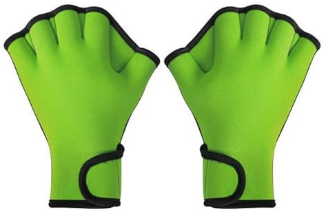 MiOYOOW Wasserhandschuhe Tauchhandschuhe Schwimmtrainings-Handpaddel Surfsport-Handflossen mit verstellbaren Riemen zum Schwimmen von Frauen Männern Kindern Erwachsenen