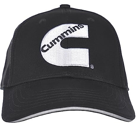 Herren Cummins Diesel Logo Cap Verstellbare Schwarze Mütze, Schwarz, Einheitsgröße