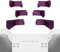 eXtremeRate 6pcs Swift Paddles für Xbox Elite V1/V2/V3 Controller, Austauschbare Ersatz Metall Back Paddles Trigger Tasten Zubehör für Xbox One Elite & Elite Series 2/Series 2-Core Controller-Lila