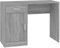 vidaXL Schreibtisch Bürotisch Arbeitstisch Computertisch PC Tisch Holztisch Büromöbel Laptoptisch mit Stauraum Grau Sonoma 100x40x73cm