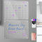 Magnetisches Memoboard und Kalender für Kühlschrank, transparent, Set mit 2 Kalendern für Kühlschrank, wiederverwendbarer Planer, inklusive 6 trocken abwischbaren Markern mit 3 Farben