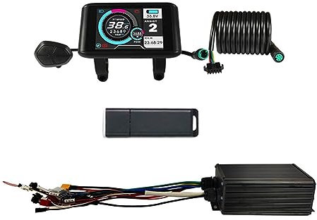 Bonkshire E-Bike 36V 48V 60V 72V Programm 45A MQCON Sabvoton Controller Entriegelung Controller Ersatzteile mit UKC-1 Display und Bluetooth