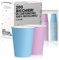 cubex professional Bicchieri in Carta 200ml Biodegradabili Ed Ecologici Monouso, Per Asporto Bevande Calde E Fredde, Colorati E Made in Italy (200 Bicchieri, Mix 2 Colori (2))