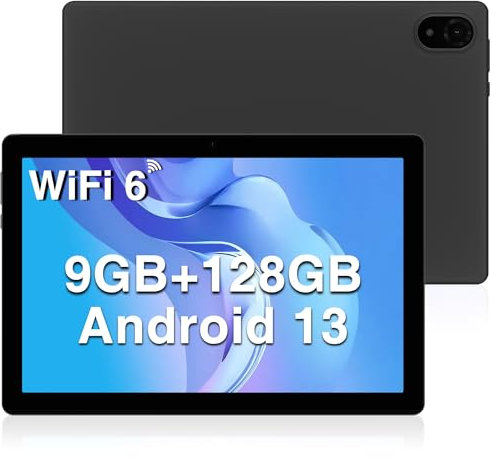 DOOGEE U10 Tablet Android 13 10.1 Pulgadas, WiFi 6, 9GB RAM+128GB ROM, 1280 * 800 IPS, 5060mAh, Face ID, OTG, TÜV, Bluetooth 5.0, 8MP+5MP, Gris