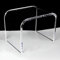 Eiauiuo Beistelltisch Transparent Modern Couchtisch Kreativität U-förmiger Runder Rand Design Minimalismus Mode Acryl Beistelltisch Sofatisch Mode für Schlafzimmer Nachttisch Cafe Büro 30.5x19.5x22cm