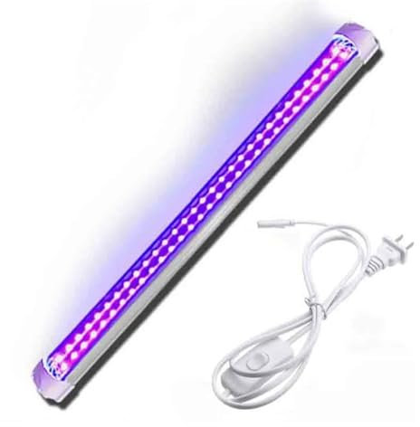 UV-Harz-Härtungslicht, UV-LED-Härtungslampe, zweireihig, T8, 395 nm, schattenlose Lampe, UV-Kleber, Verfestigung, ultraviolettes Licht, Kunstshow-Club, Schwarzlicht für 3D-Drucker Solidify Resin, DIY-