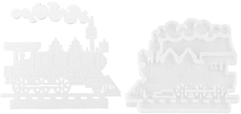 Zug-Kuchenformen zum Backen, Silikon-Zugform, Epoxidharzformen Dampfzug, Silikonformen Beton Gipsform Plug-in Kerzenhalter Gießform Home Decor