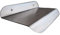 Eleganter Edelstahl-Wetterschutz, Pultdach mit Abtropfkante für Schalter, Wallbox und Briefkasten (B=1000mm(100cm) x T=180mm(18cm))