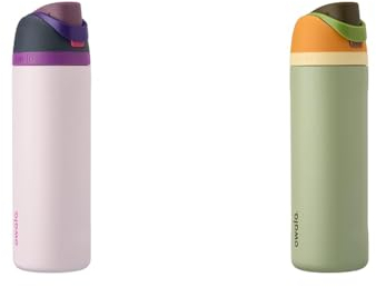 Owala FreeSip Insulated Stainless Steel Water Bottle with Straw for Sports and Travel, Leak Proof & FreeSip Insulated Stainless Steel Water Bottle with Straw for Sports and Travel, Leak Proof