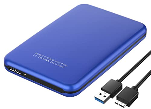 USB 3.0 Disque Dur Externe 500Go 1To 2To Stockage 7200 tr/min Disque Dur Mobile 2.5 Bleu Taille 2To