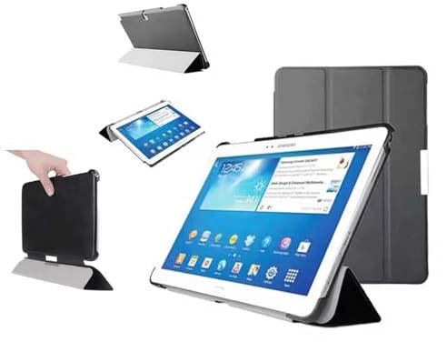 Custodia per Samsung Galaxy Tab 3 10.1 GT-P5200 P5220 P5210 Tablet Case Smart Slim Pieghevole Folio Cover per Samsung Galaxy Tab 3 P5200 P5220 P5210 Cover con Auto Wake/Sleep (nero)