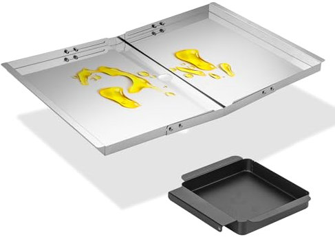 Fettwanne mit Auffangwanne für Dyna-Glo 4/5-Brenner, verstellbares Abtropfblech, Ersatzteil für Nexgrill, Expert Grill, Kenmore, BHG und mehr, 61 cm - 76,2 cm, Universal-Grillwanne, Teile für