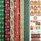 FullJoyHut 6 Rollen Weihnachtsgeschenkpapier je 43cm x 3M - Geschenkpapier Weihnachten Rollen Set Kraftpapier Weihnachtspapier mit Geschenkanhänger Geschenkband für Xmas Geschenkverpackung
