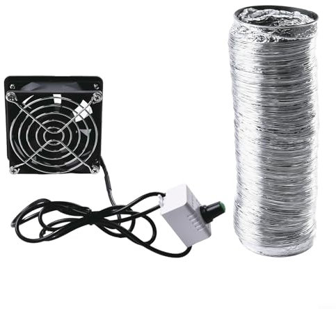 Yuanpgky portable extractor fan portable extractor fan kitchen exhaust fan fume extractorSmoke Absorber Adjustable Speed(Fan plus 6m pipe)