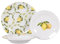 Servizio Piatti per 6 Persone in stoneware 18 pezzi per Lavastoviglie modello (limoni)