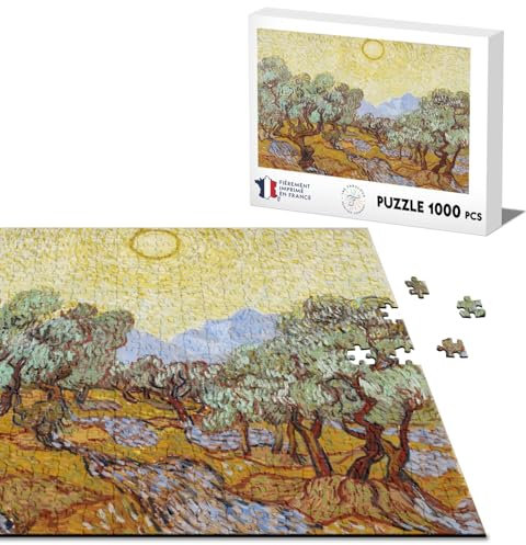 Classic Jigsaw Puzzle 1000 Pieces Van Gogh Olive Tree Painting Post-Impressionism